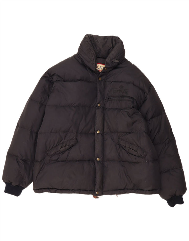 Jaqueta masculina Replay Loose Fit acolchoada UK 40 grande poliamida preta