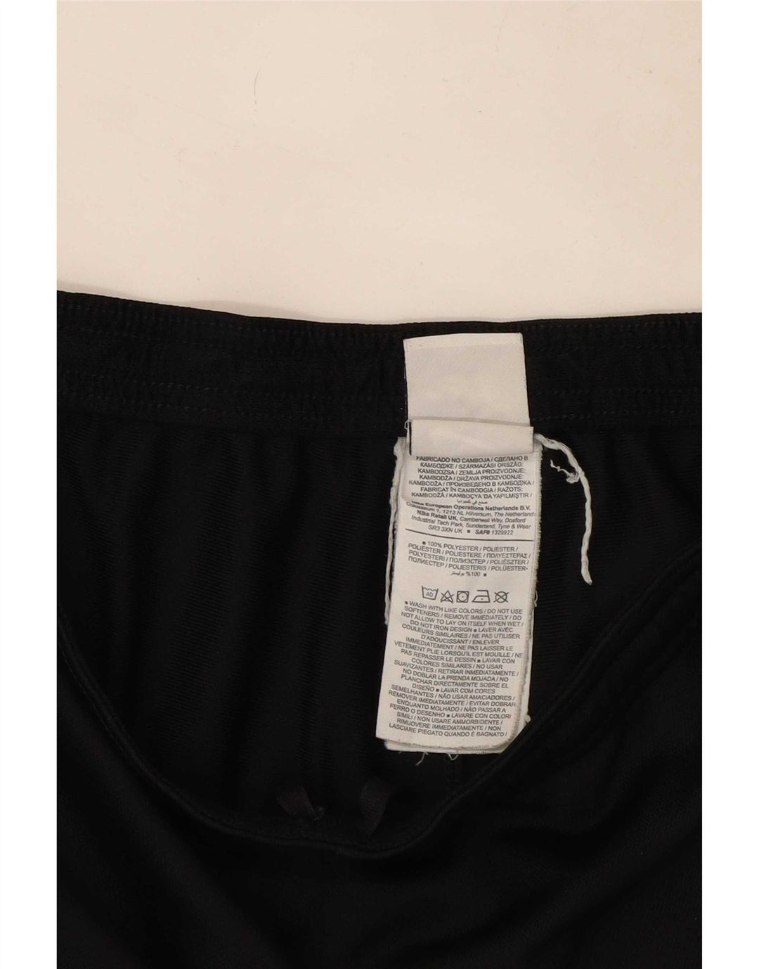 Calça de treino feminina Nike Dri Fit UK 12 poliéster preto médio