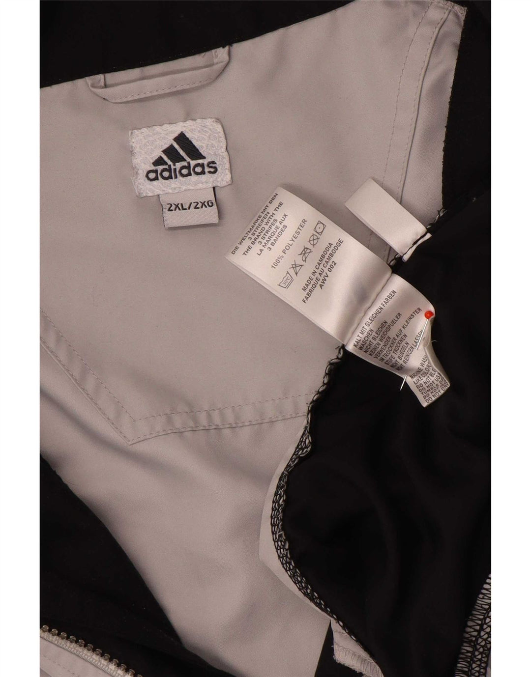 Adidas Mens Climashell 3/4 Manga Treino Top Jaqueta 2XL Cinza Colourblock