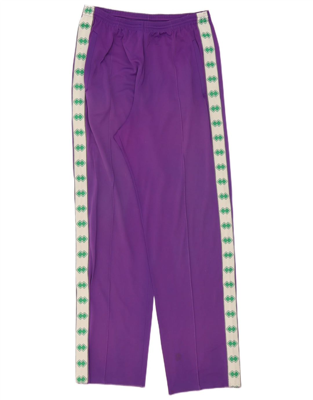 Calça esportiva masculina vintage com bloco colorido roxo médio