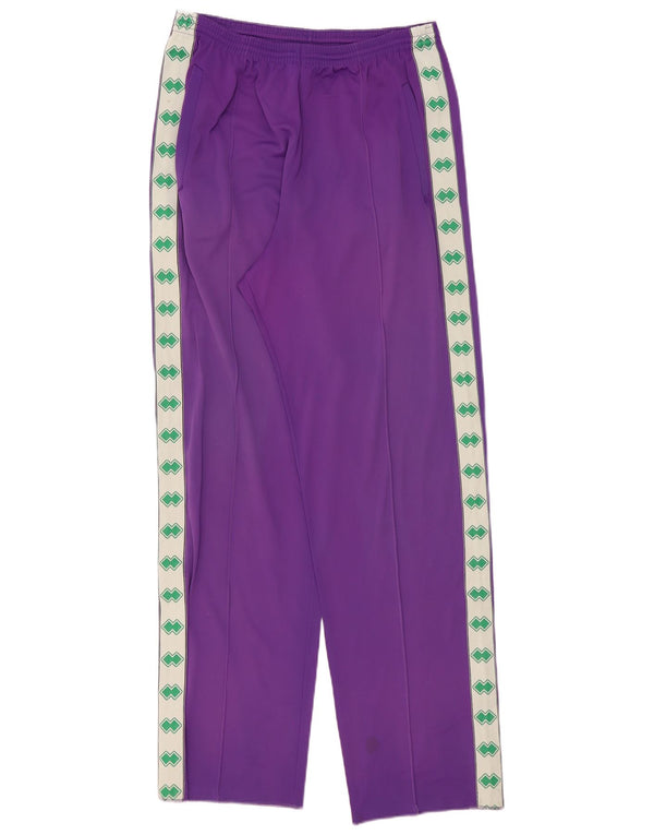 Calça esportiva masculina vintage com bloco colorido roxo médio