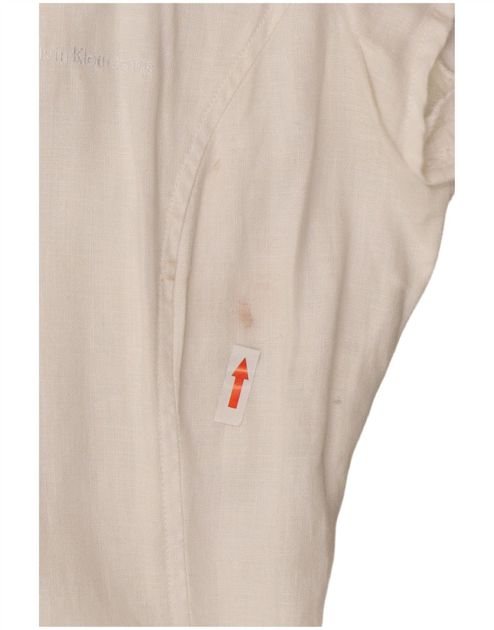 Vestido Calvin Klein Jeans Feminino A-Line UK 14 Médio Branco