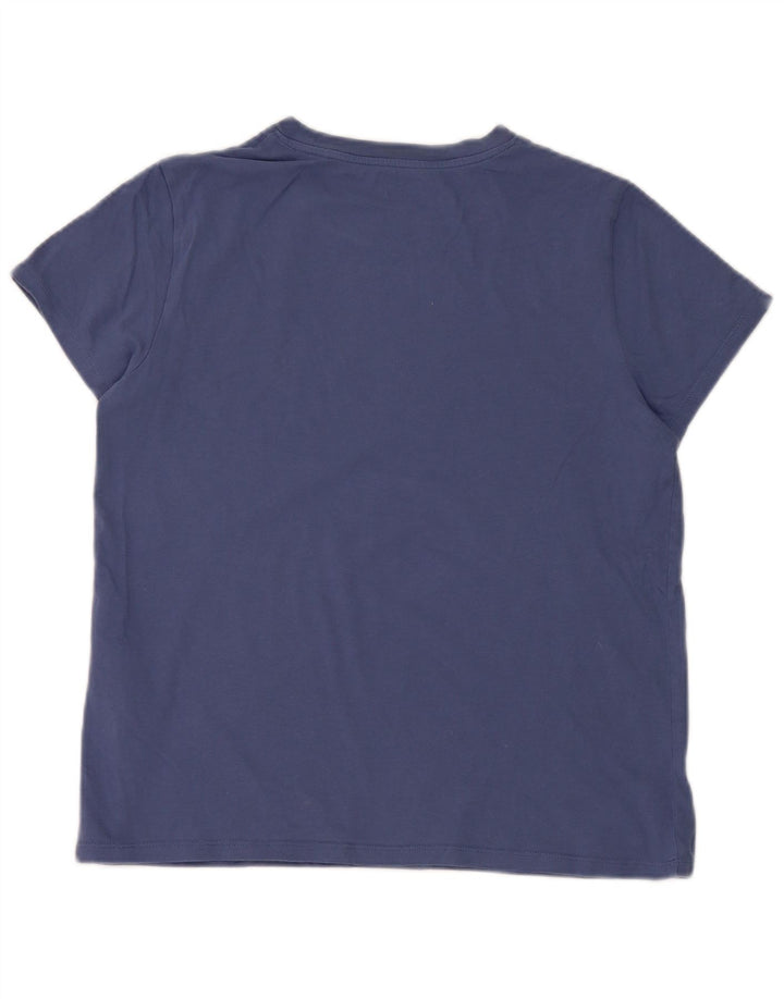 Camiseta feminina gráfica Levi's Top UK 12 algodão azul médio