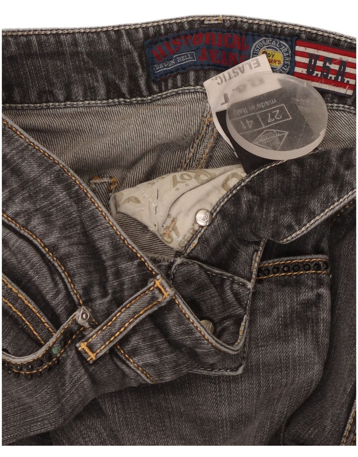 Calça jeans feminina Roy Rogers W27 L33 cinza algodão