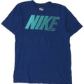 Camiseta Nike masculina Athletic Cut Graphic Top Médio Azul Marinho