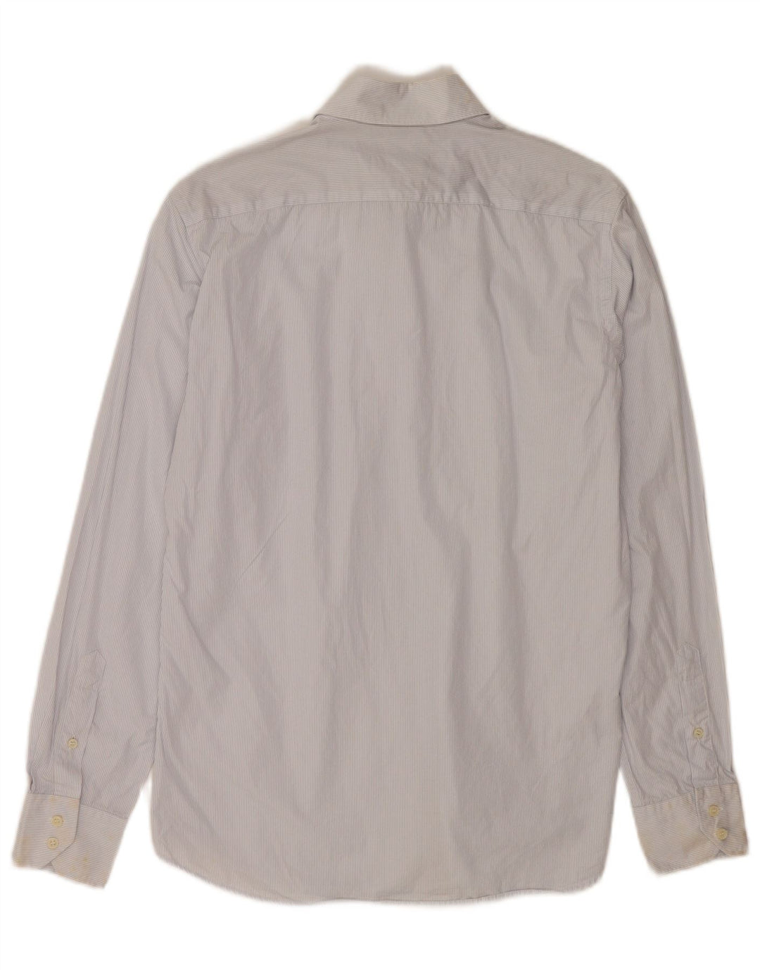 Camisa masculina casual Massimo Dutti de algodão listrado azul médio