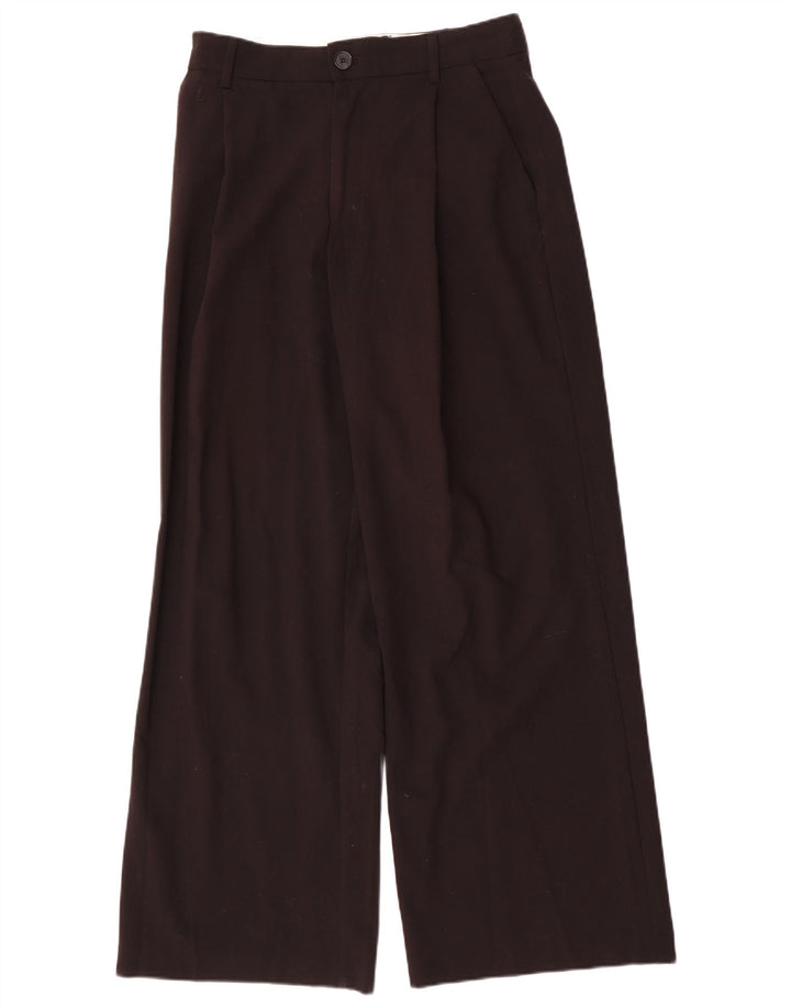 Zara Calça Chino Feminina Cintura Alta Pegged Médio W28 L31 Poliéster Preto