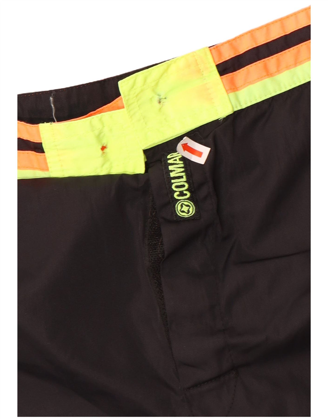 Calções de banho masculinos Colmar IT 54 grande preto colorblock nylon