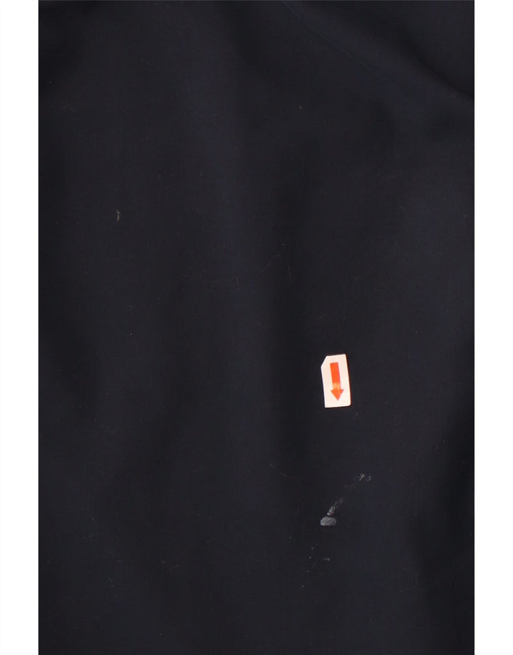 Calça de treino feminina Reebok UK 14 grande poliéster azul marinho