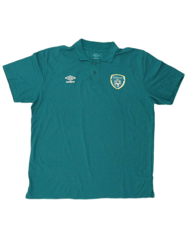 Camisa polo masculina Umbro 2XL turquesa