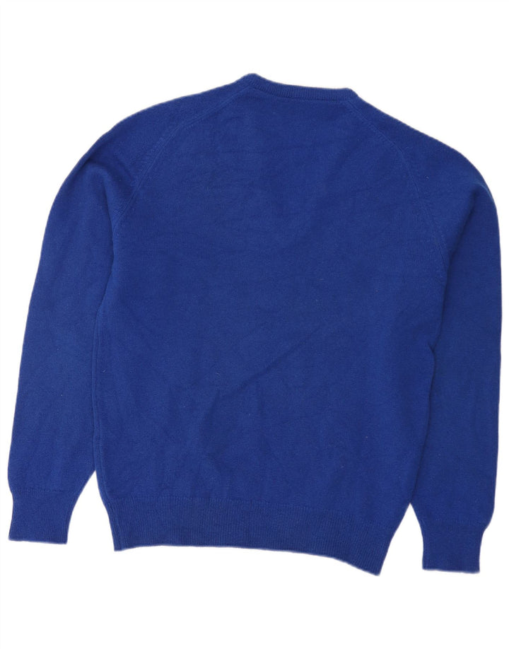 Suéter masculino Pringle com decote em V UK 40 azul médio