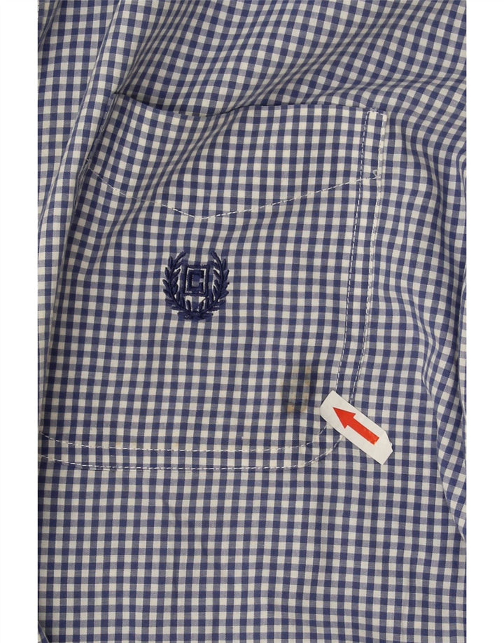 Camisa masculina Chaps 2XL algodão xadrez azul