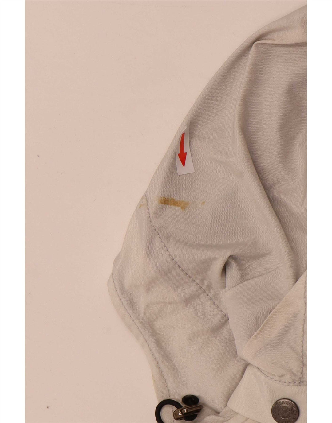 Jaqueta de chuva feminina com capuz Refrigiwear UK 10 pequena poliamida cinza