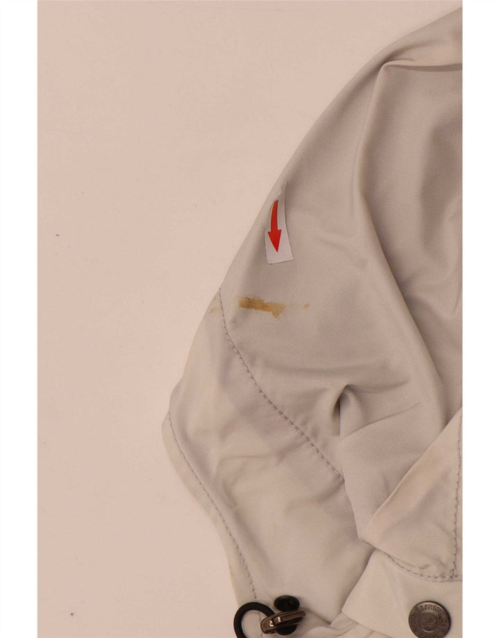 Jaqueta de chuva feminina com capuz Refrigiwear UK 10 pequena poliamida cinza