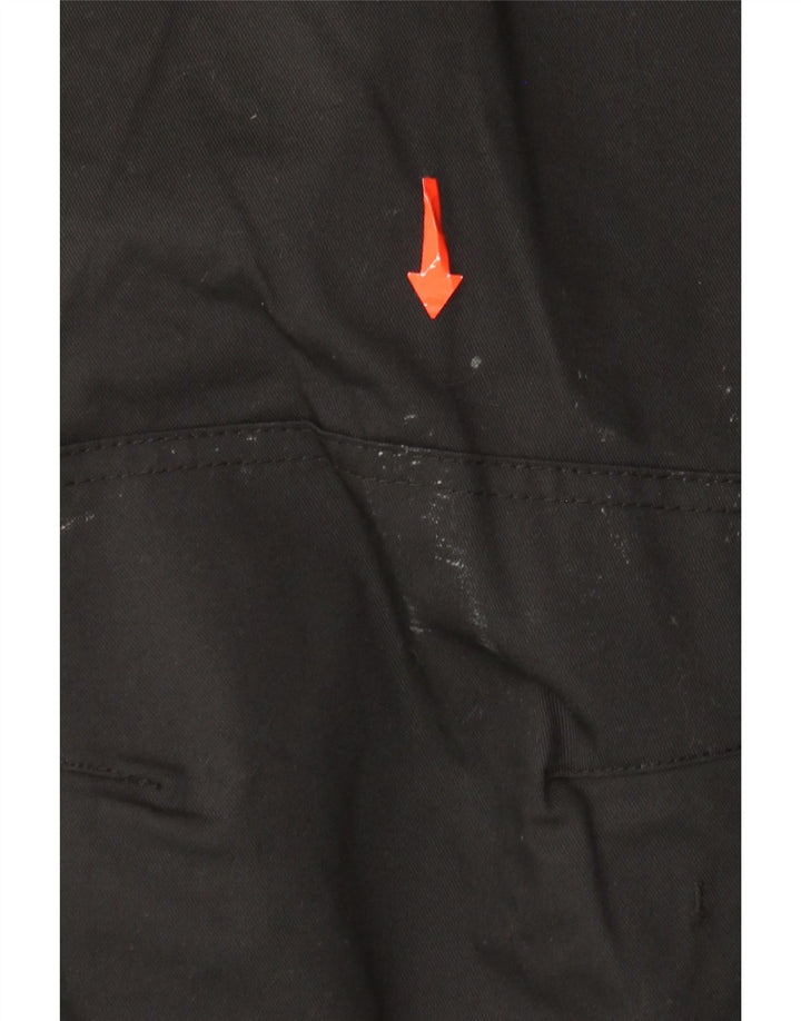 Calças cargo retas masculinas Dickies W38 L28 poliéster preto