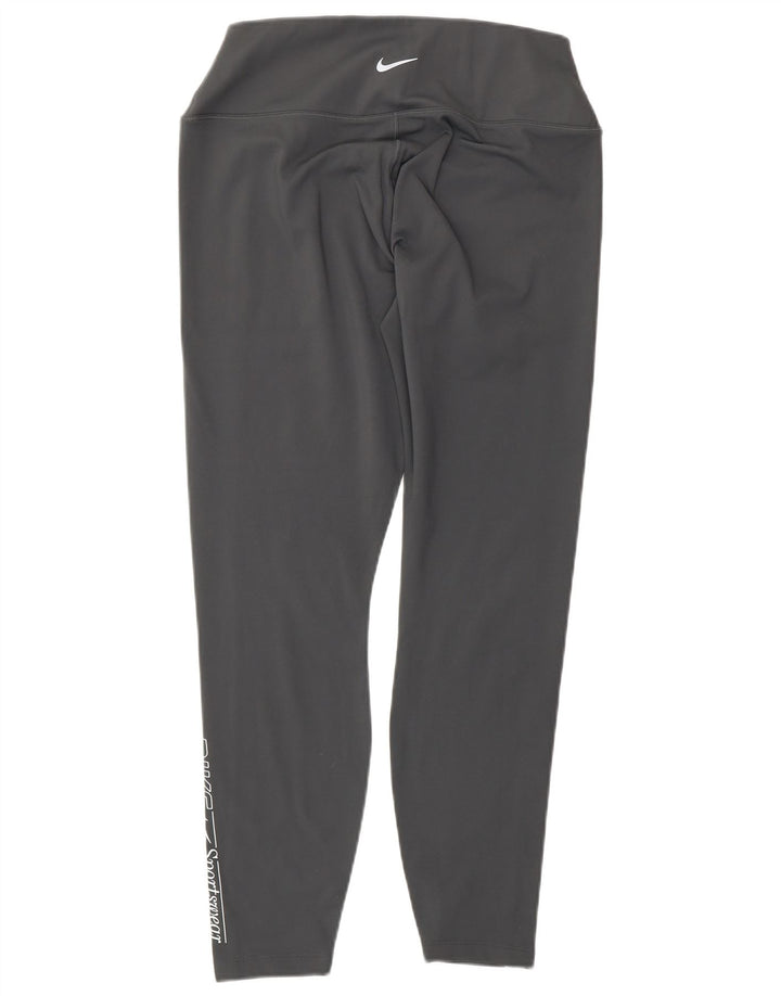 Leggings femininas Nike Graphic UK 16 grande poliéster cinza