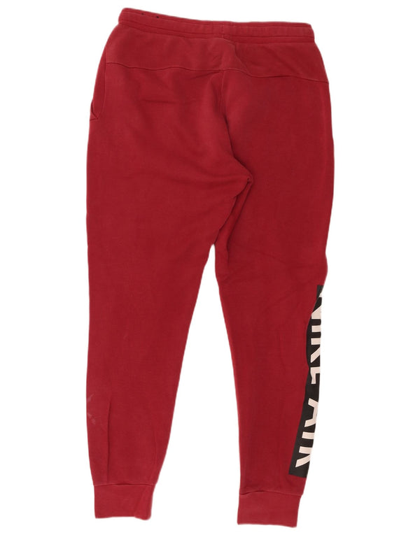 Nike masculino gráfico agasalho calças joggers pequeno borgonha colorblock