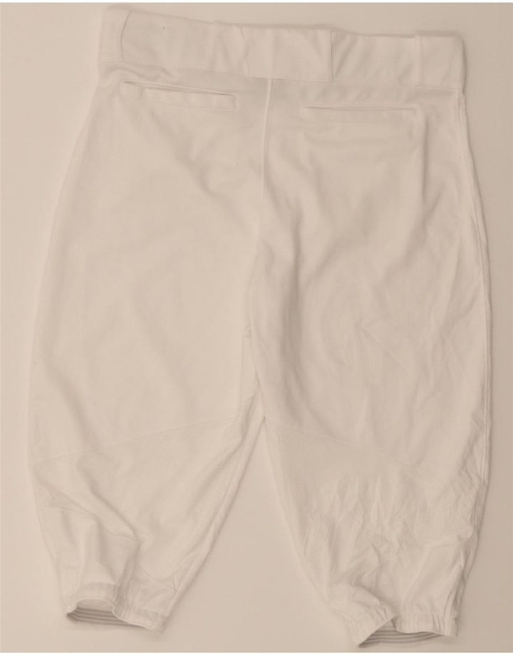 NIKE Womens Bermuda Shorts XL W36  White Polyester Vintage Nike and Second-Hand Nike from Messina Hembry 