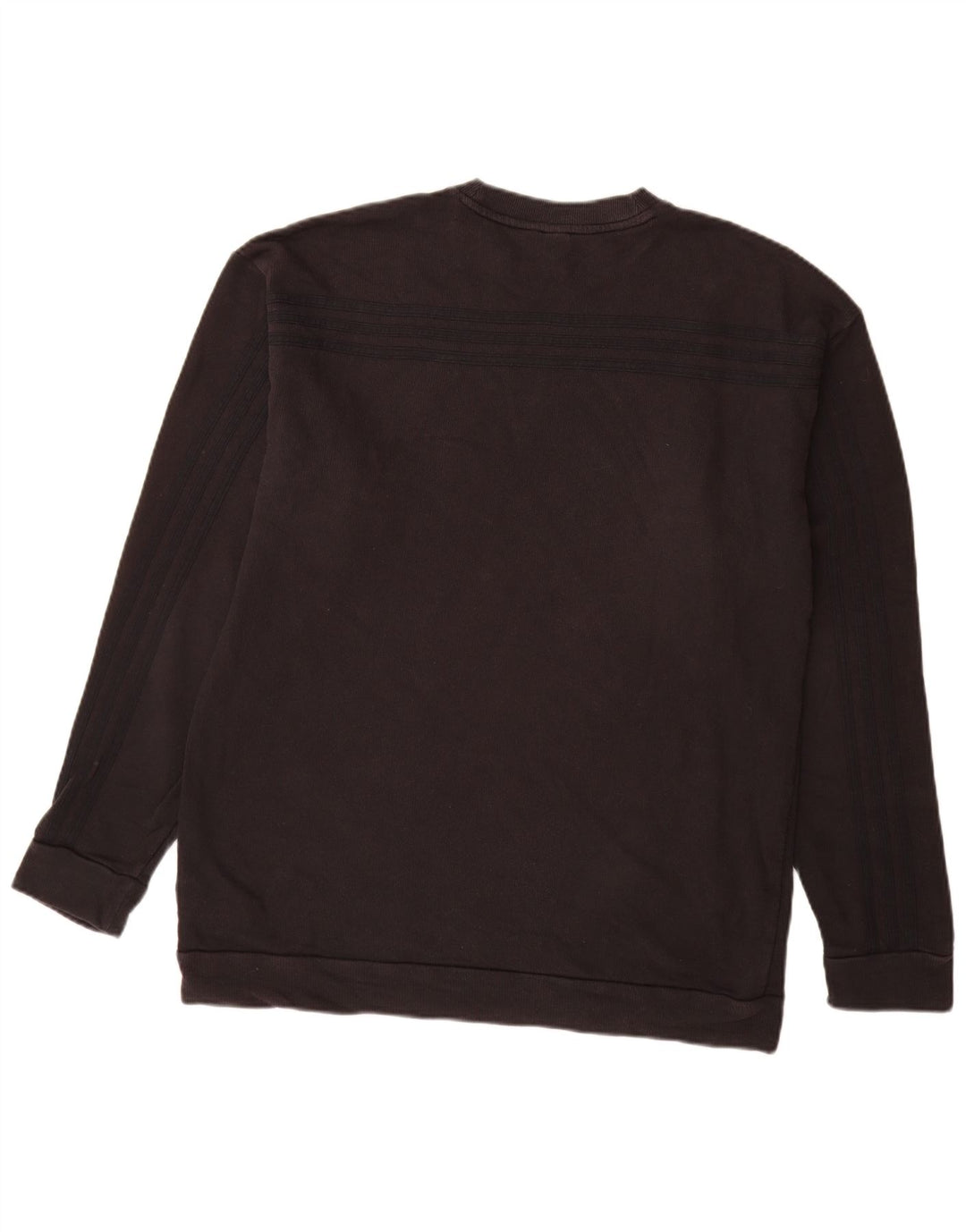 ADIDAS Mens Moletom Jumper Grande Algodão Preto