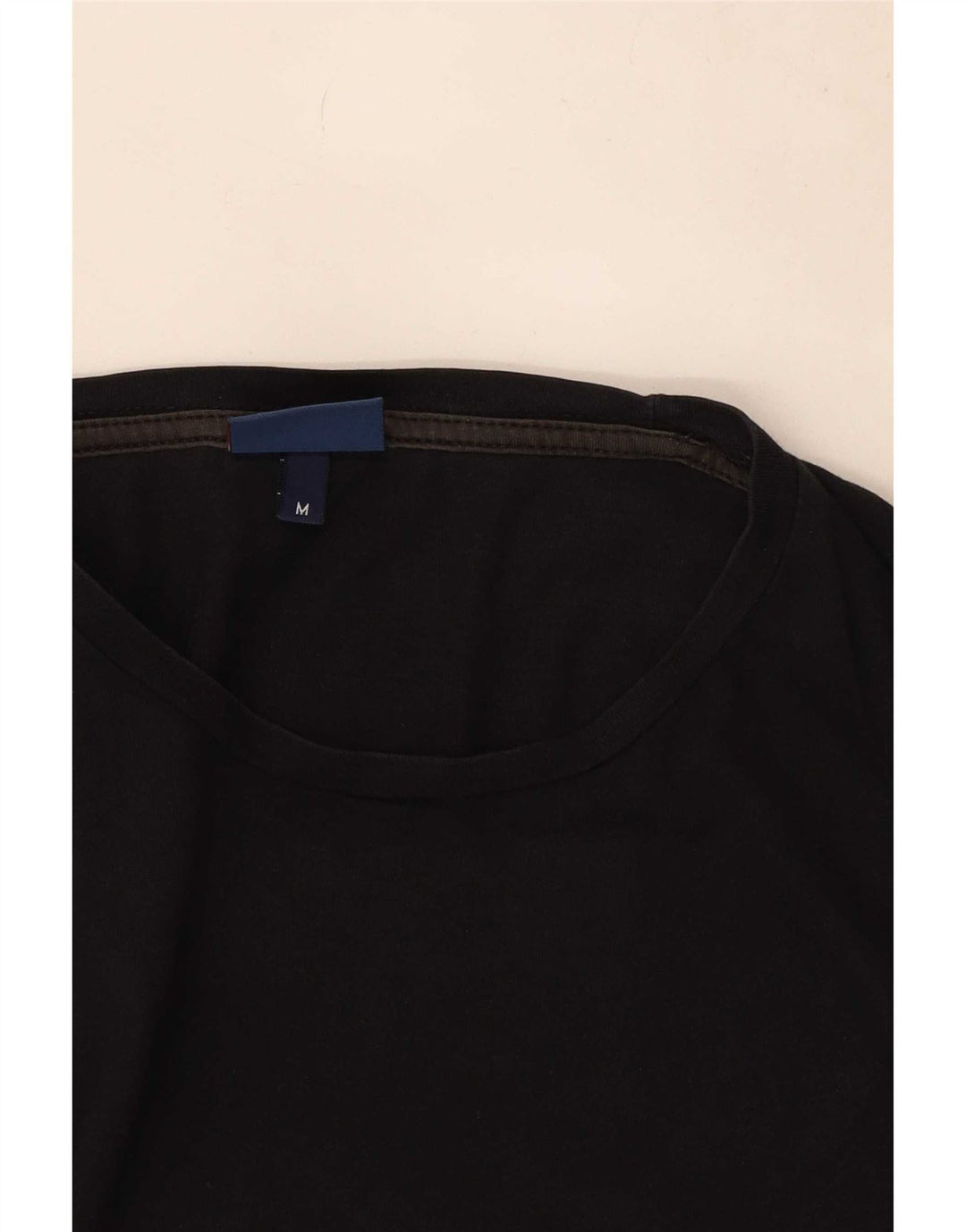 Trussardi Jeans Mens Gráfico Top Manga Longa Médio Algodão Preto
