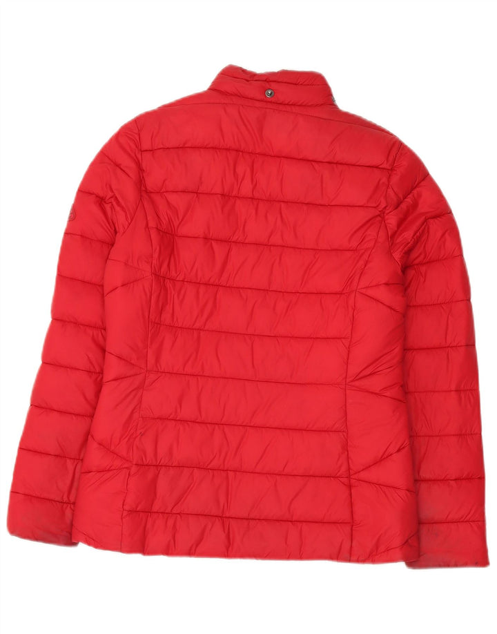 Jaqueta acolchoada masculina Barbour UK 8 pequena poliamida vermelha