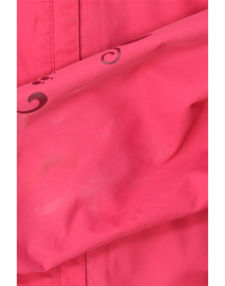 Jaqueta de chuva feminina com capuz JACK WOLFSKIN Reino Unido 10 pequena poliamida rosa