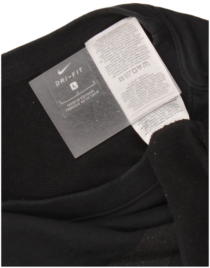 Moletom Nike Dri Fit Graphic Oversized Jumper UK 16 Grande Preto