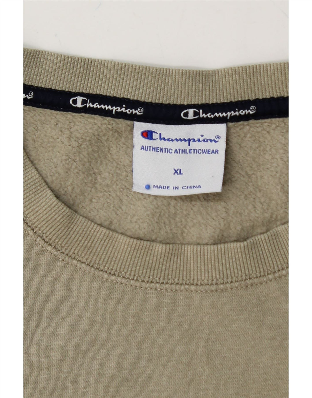 CHAMPION Masculino moletom gráfico Jumper XL algodão verde