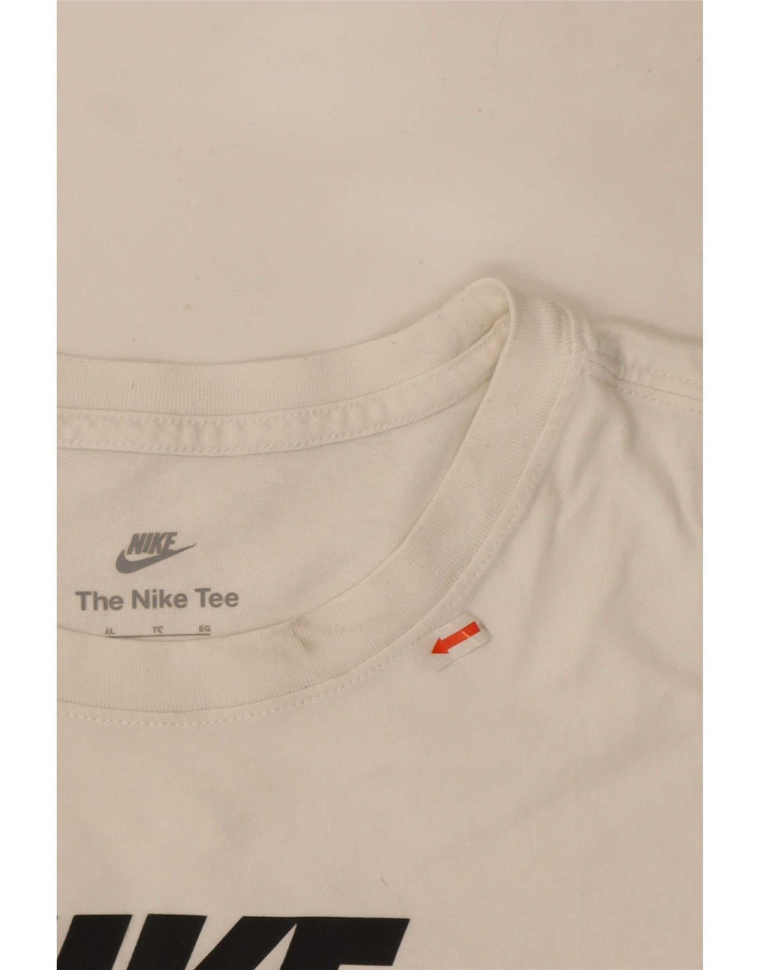 Camiseta Nike masculina gráfica Top XL algodão branco