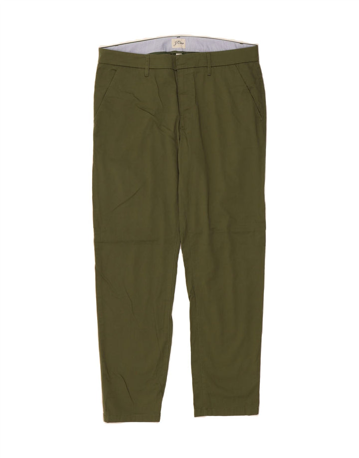 J. CREW Womens Slim Chino Trousers W29 L28 Khaki Cotton Vintage J. Crew and Second-Hand J. Crew from Messina Hembry 