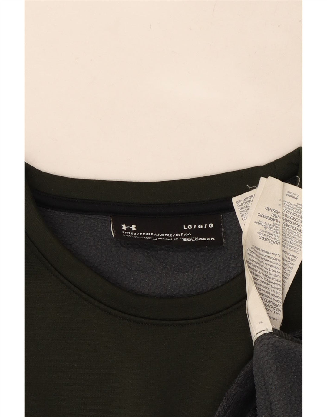 UNDER ARMOUR Suéter feminino Cold Gear Reino Unido 16 grande cáqui