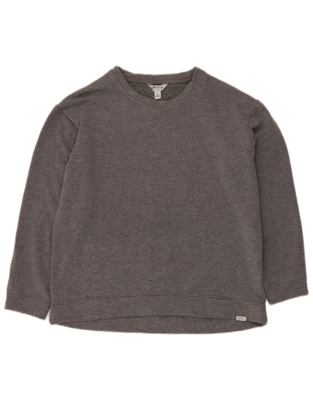 ORVIS Moletom Masculino Jumper Médio Cinza Modal