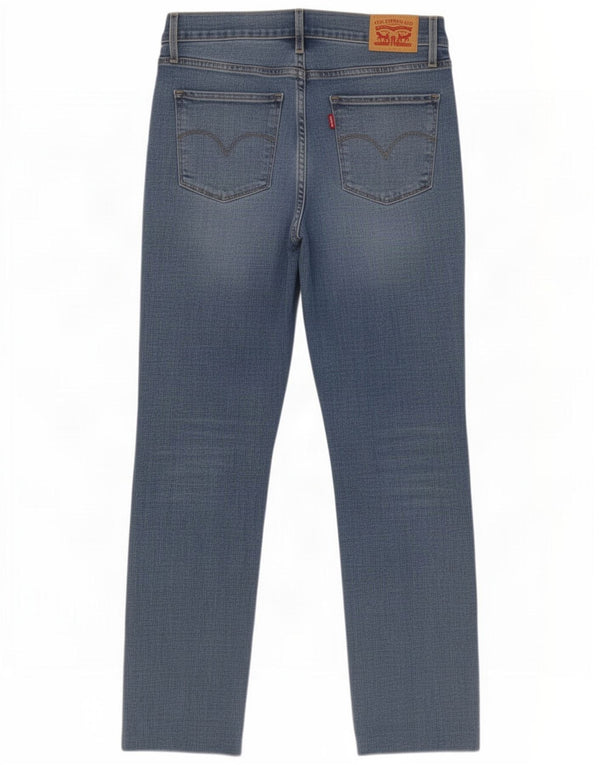 Calça jeans feminina Levi's 724 High Rise Straight W29 L28 azul algodão