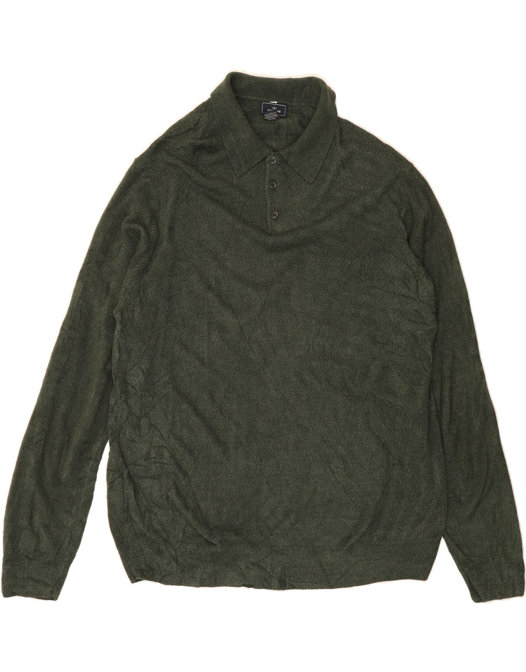 DOCKERS Mens Polo Neck Jumper Sweater 2XL Green Acrylic Vintage Dockers and Second-Hand Dockers from Messina Hembry 