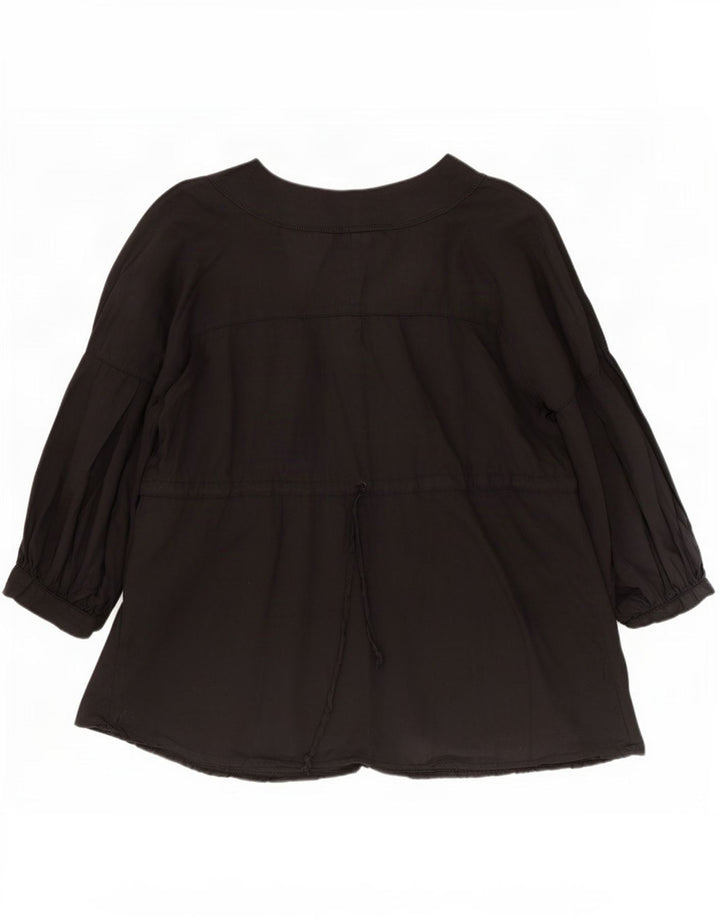 Blusa feminina manga 3/4 Benetton UK 14 médio preto