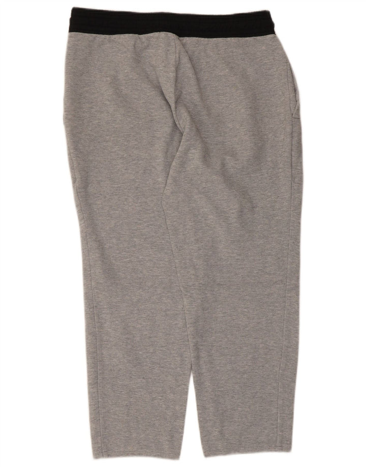 Calça de treino Nike masculina Capri pequena cinza colorblock algodão
