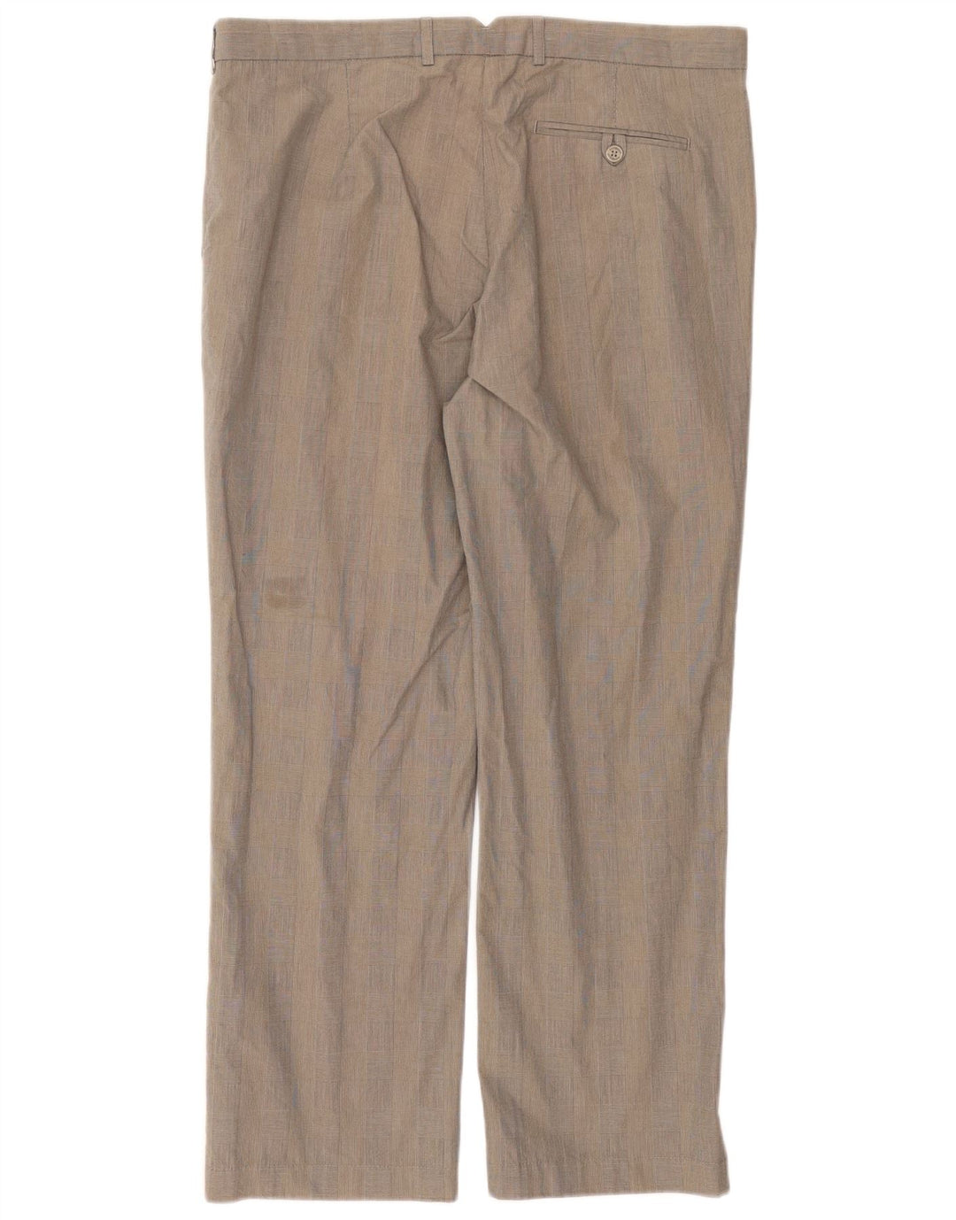 Calça masculina Marks & Spencer Autograph Straight Suit W38 L31 cinza xadrez