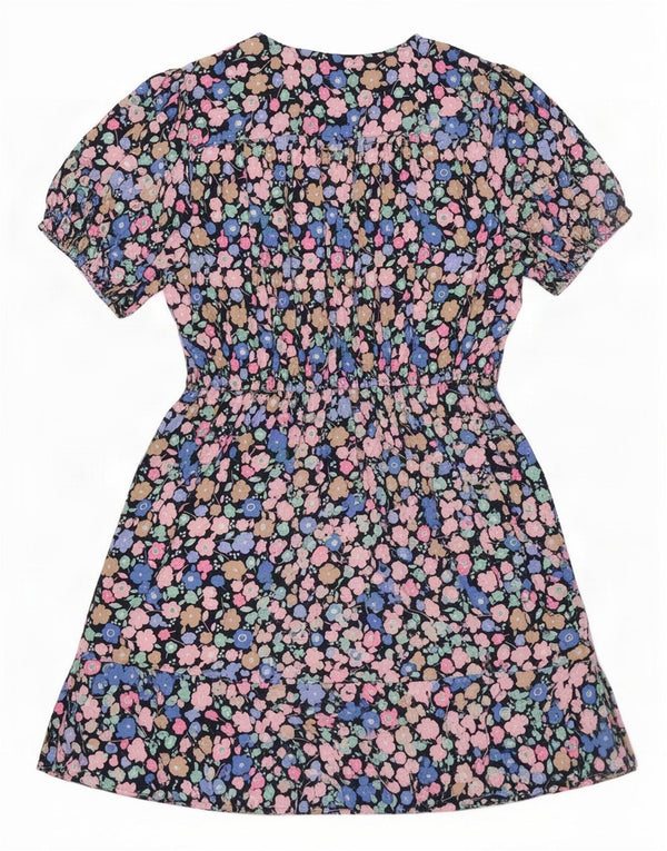 Vestido feminino Marks & Spencer A-Line UK 16 grande floral multicolorido