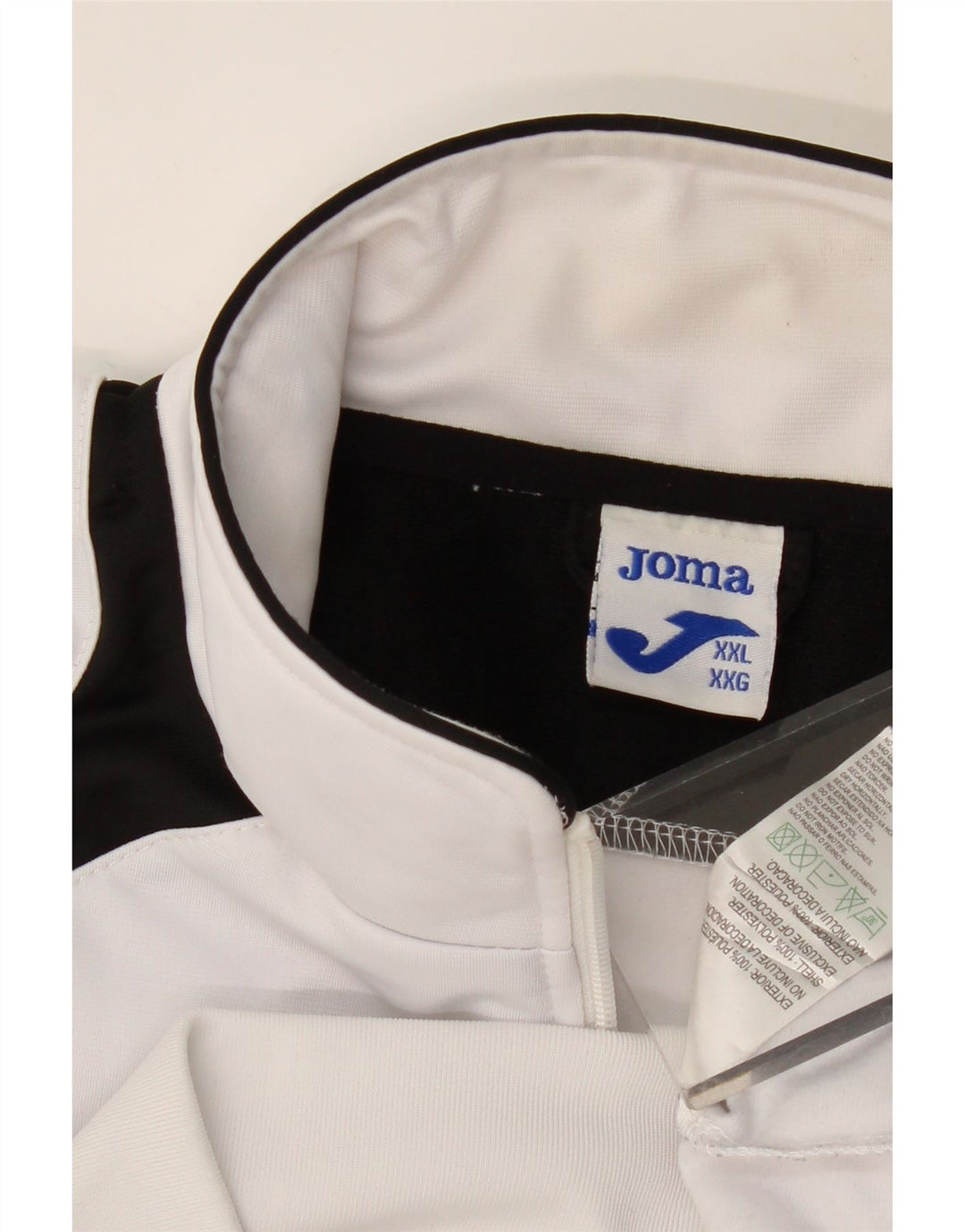 JOMA Mens Treino Top Jaqueta 2XL Poliéster Colourblock Branco