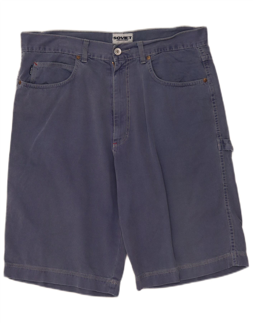 Shorts cargo masculino vintage W34 grande azul marinho