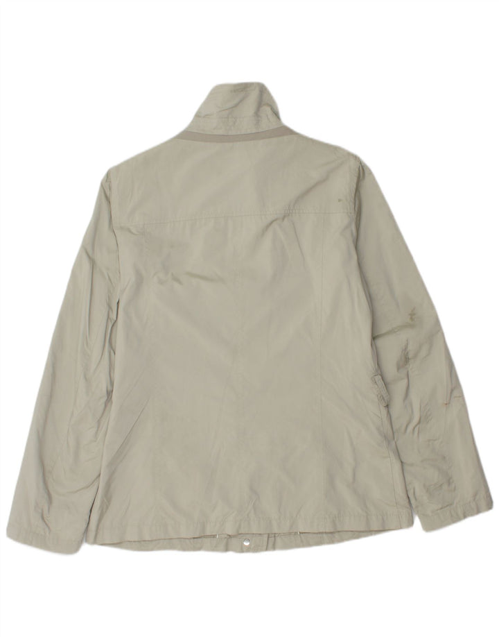 Jaqueta utilitária feminina Geox UK 14 poliéster cinza grande