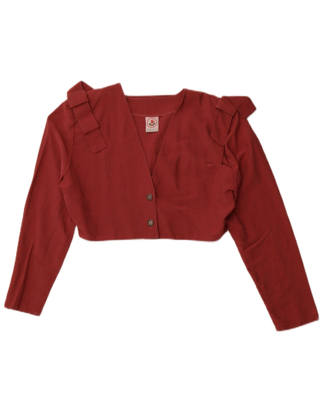 Top curto feminino VINTAGE EU 38/40 viscose rosa médio