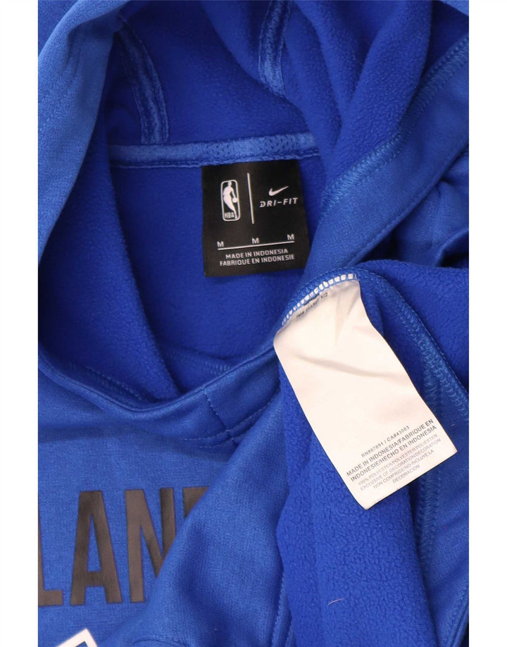Jumper com capuz gráfico Nike Boys Dri Fit 10-11 anos poliéster azul médio