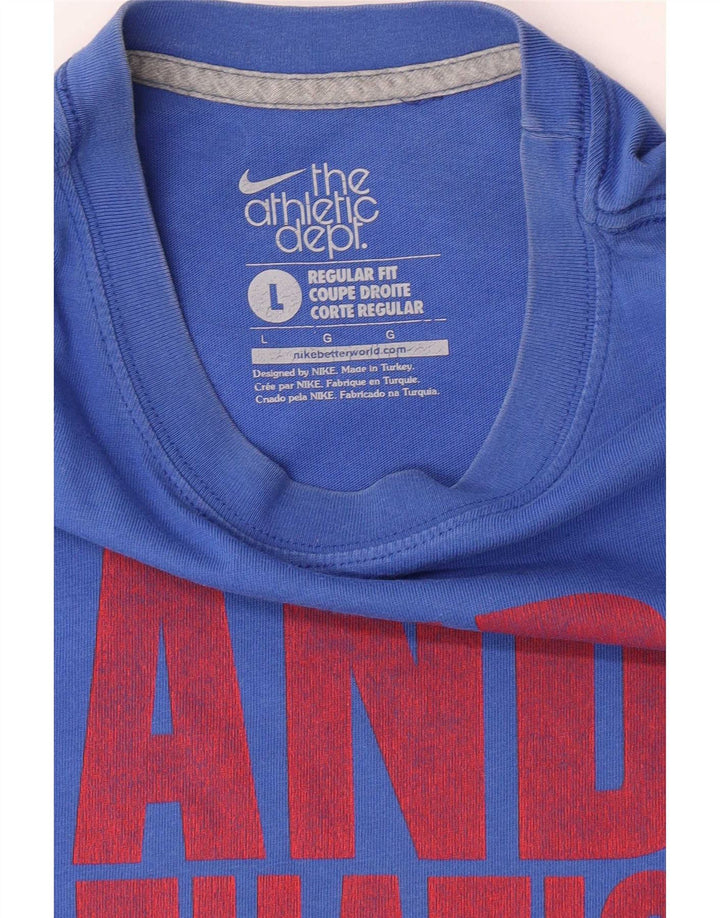 Camiseta Nike Masculina Regular Fit Graphic Top Grande Azul