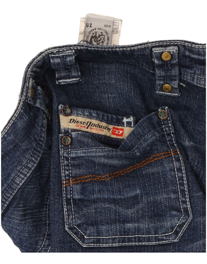 DIESEL Jeans retos femininos W25 L28 algodão azul