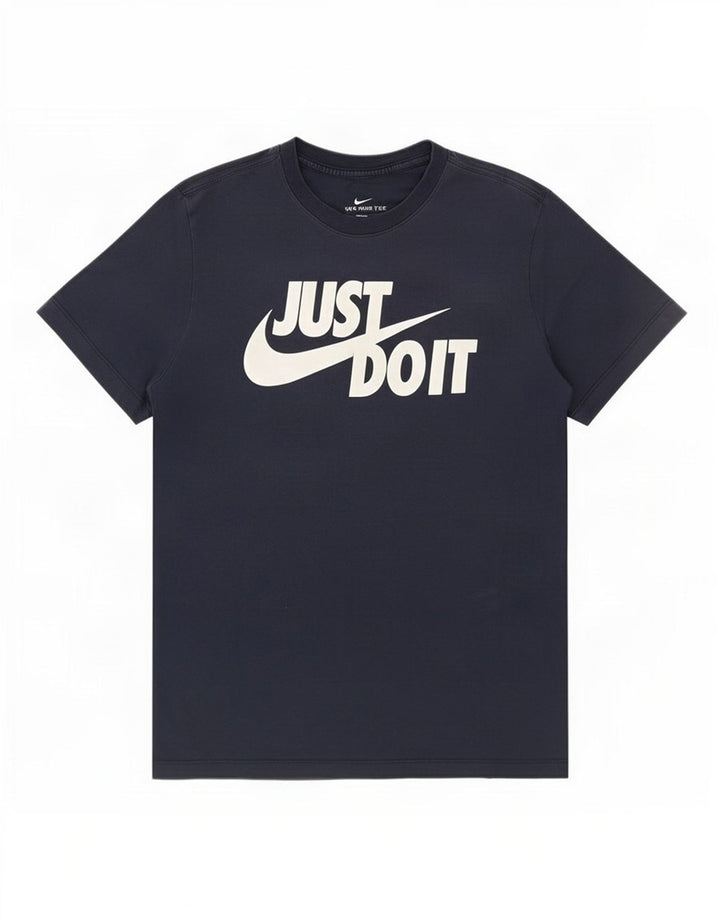 Camiseta Nike masculina gráfica Top médio azul marinho
