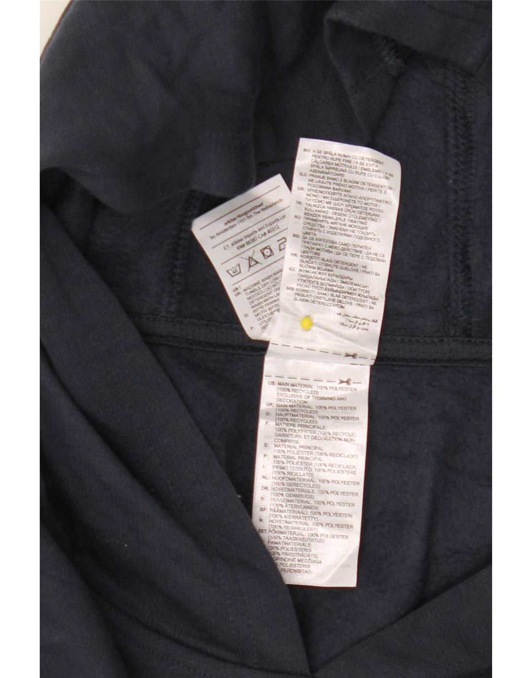 Adidas Mens Hoodie Jumper XL Azul Marinho Poliéster