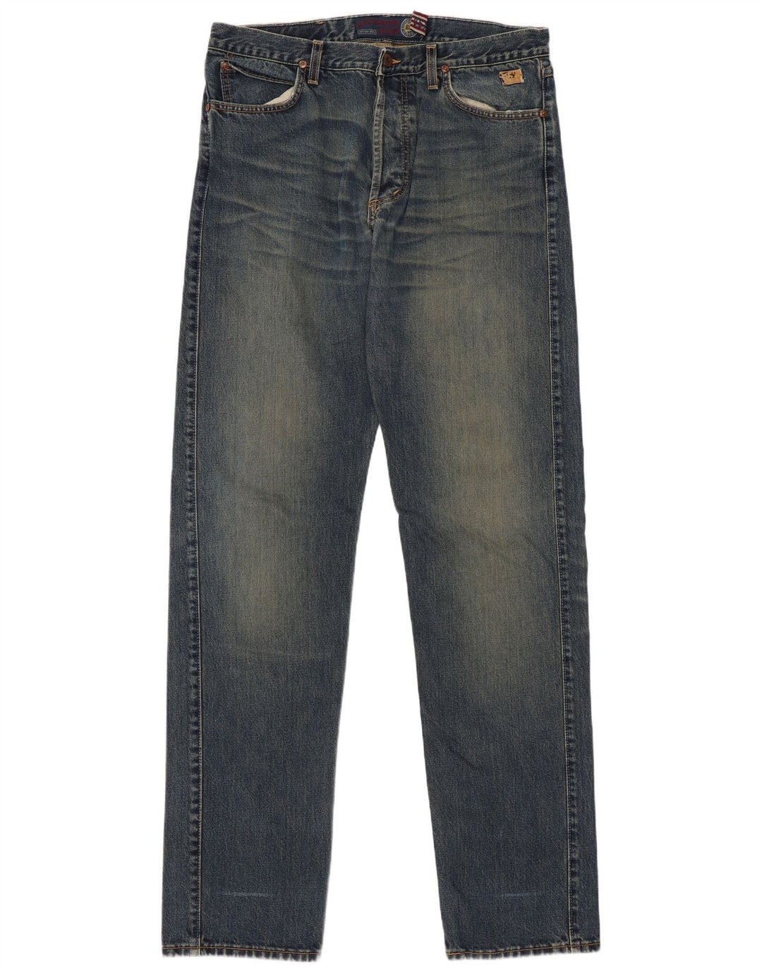 Calça jeans reta masculina Roy Rogers W36 L36 algodão azul