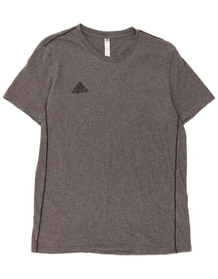 Camiseta masculina Adidas Top cinza médio algodão