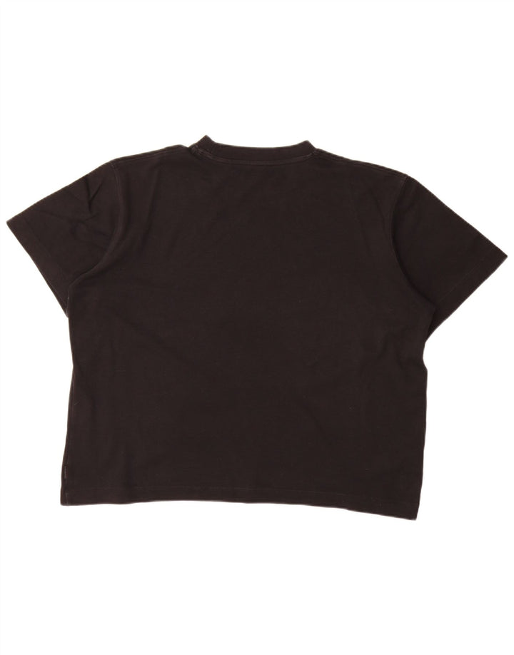 Jack & Jones Mens Loose Fit Camiseta Top Pequeno Preto